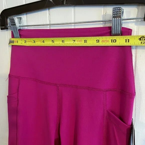90 Degree By Reflex, Leggings SMALL, Lana Everyday LUX Crop Tight, Fuchsia PINK - Picture 2 of 10